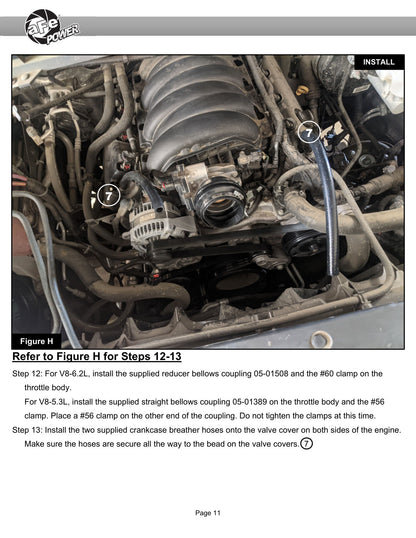 aFe MagnumFORCE Intake Stage-2 Pro 5R | GM Silverado/Sierra 1500 V8-5.3/6.2L (54-13060R)