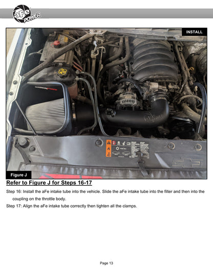 aFe MagnumFORCE Intake Stage-2 Pro 5R | GM Silverado/Sierra 1500 V8-5.3/6.2L (54-13060R)