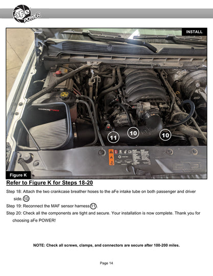 aFe MagnumFORCE Intake Stage-2 Pro 5R | GM Silverado/Sierra 1500 V8-5.3/6.2L (54-13060R)