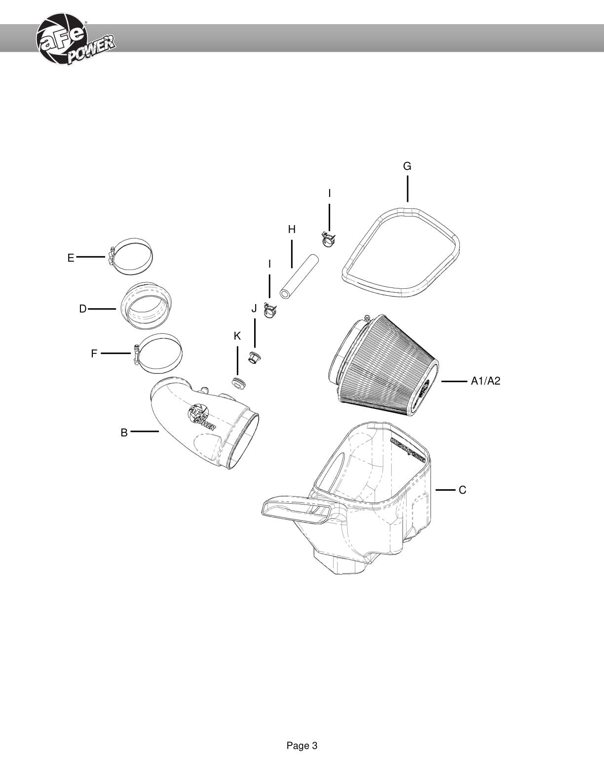 aFe MagnumFORCE Stage-2 Pro DRY S Intake | Jeep Grand Cherokee WK2 V8-6.4L (12-21) (54-13063D)