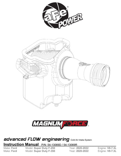 aFe Magnum FORCE Stage-2 Intake | Ford F-250/350 17-23 (54-13069D)