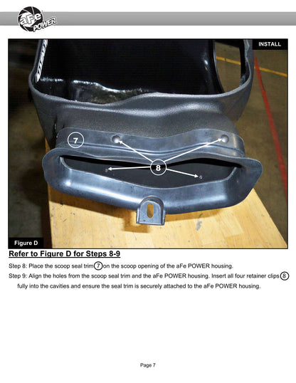 aFe 20-22 F-250/F-350 V8-3.7L Magnum FORCE Stage-2 Intake (54-13069R)