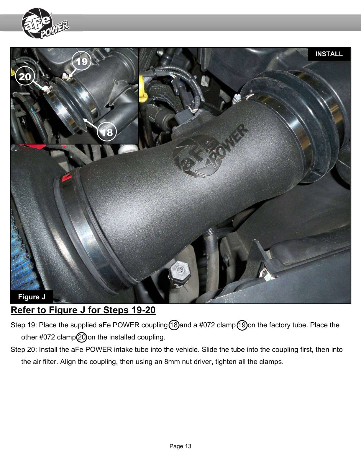 aFe 20-22 F-250/F-350 V8-3.7L Magnum FORCE Stage-2 Intake (54-13069R)