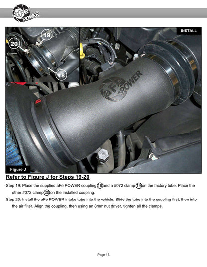 aFe 20-22 F-250/F-350 V8-3.7L Magnum FORCE Stage-2 Intake (54-13069R)