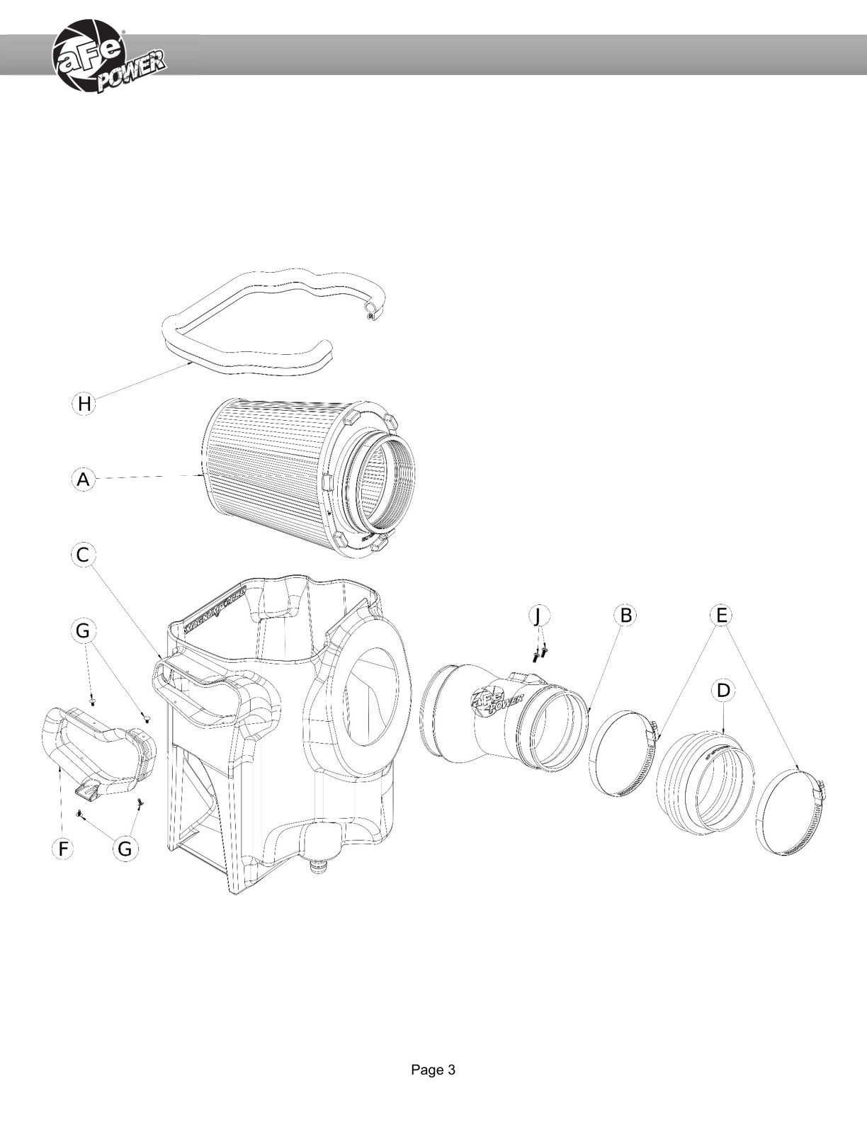 aFe Magnum FORCE Open Element Intake Ford 20-25 F-250/350 6.7L | (54-13070D)