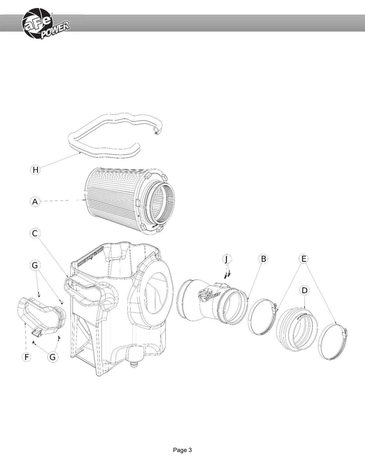 aFe Momentum GT Pro 5R Intake | Ford Diesel 17-26 (54-13070R)
