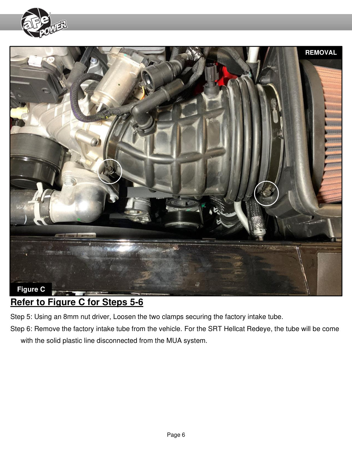 aFe Magnum FORCE Stage2 Pro DRY S Cold Air Intake | Dodge Challenger Hellcat V8 6.2L (54-13076D)