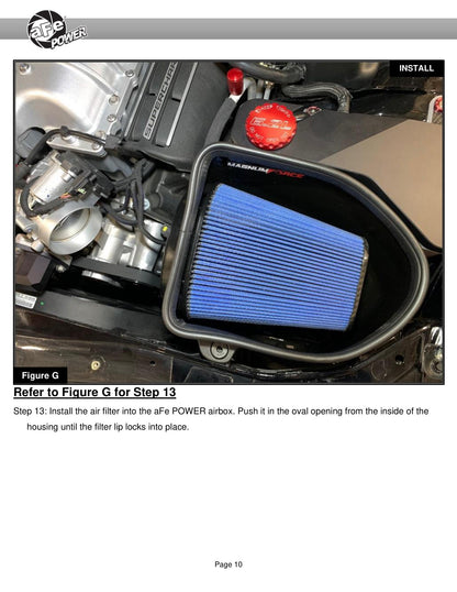 aFe Magnum FORCE Stage2 Pro DRY S Cold Air Intake | Dodge Challenger Hellcat V8 6.2L (54-13076D)