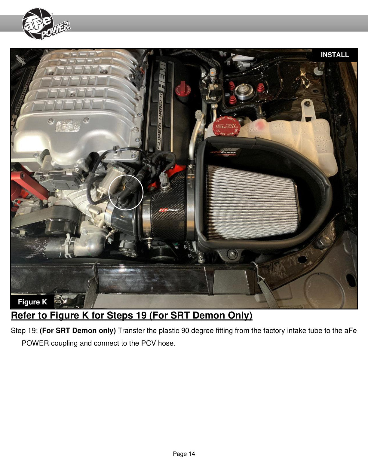 aFe Magnum FORCE Stage2 Pro DRY S Cold Air Intake | Dodge Challenger Hellcat V8 6.2L (54-13076D)