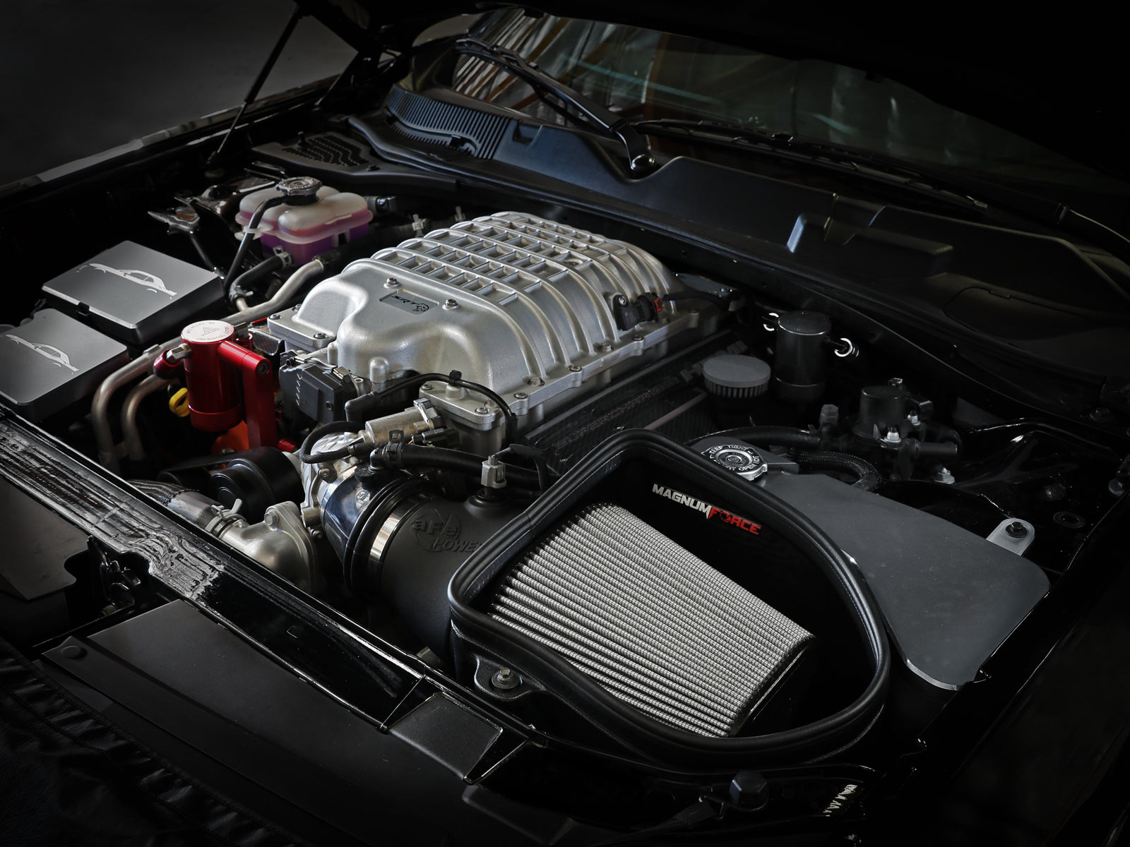 aFe Magnum FORCE Stage2 Pro DRY S Cold Air Intake | Dodge Challenger Hellcat V8 6.2L (54-13076D)