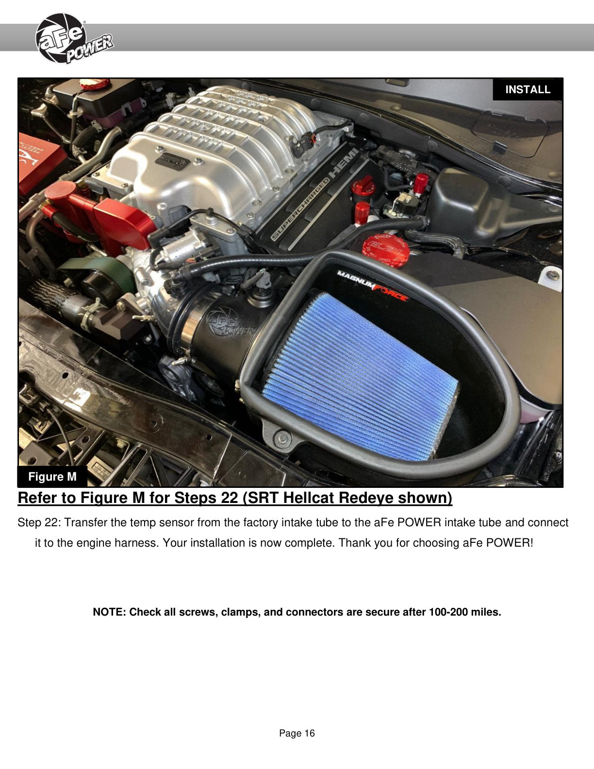 aFe Magnum FORCE Stage2 Cold Air Intake w/Pro 5R | Dodge Challenger Hellcat V8-6.2L (19-23) (54-13076R)