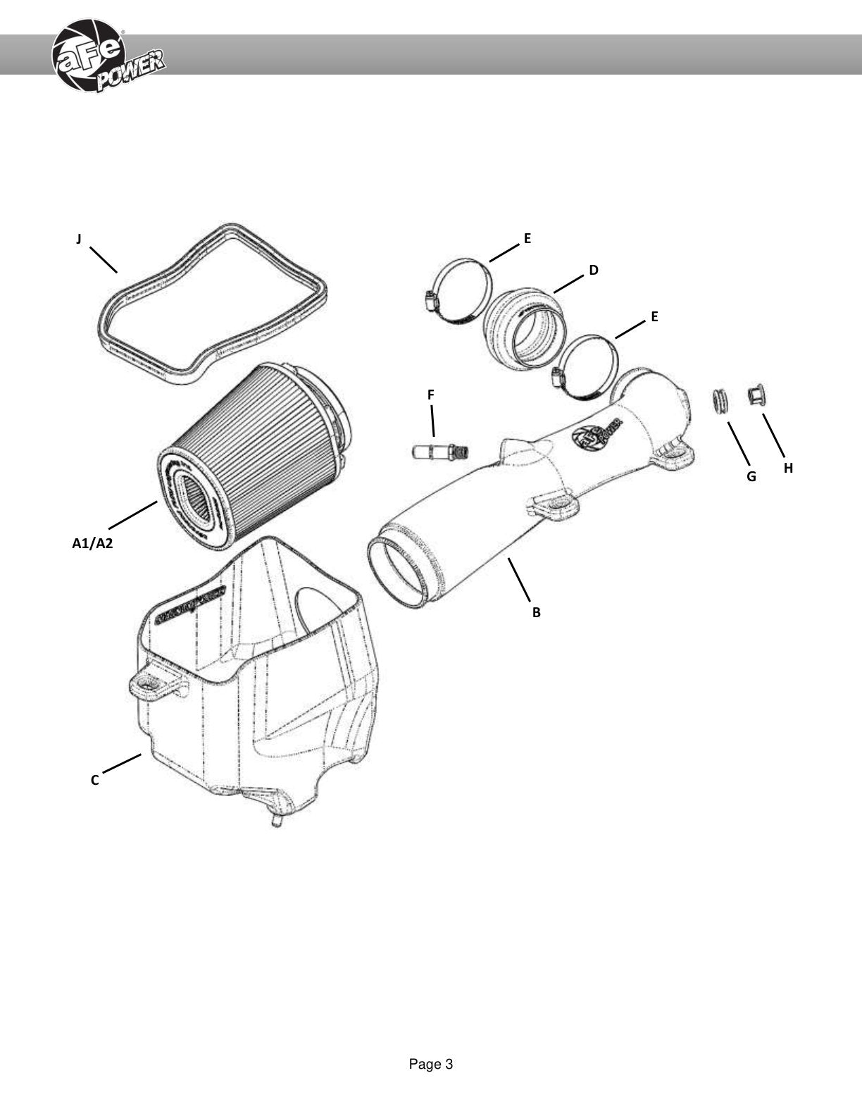 aFe Magnum FORCE Stage-2 Pro Dry S CAI Jeep Wrangler JL 18-23 V6-3.6L (54-13078D)