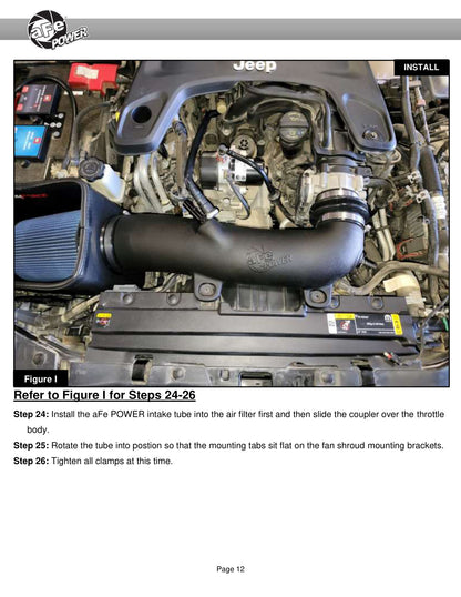 aFe Magnum FORCE Stage-2 Pro Dry S CAI Jeep Wrangler JL 18-23 V6-3.6L (54-13078D)