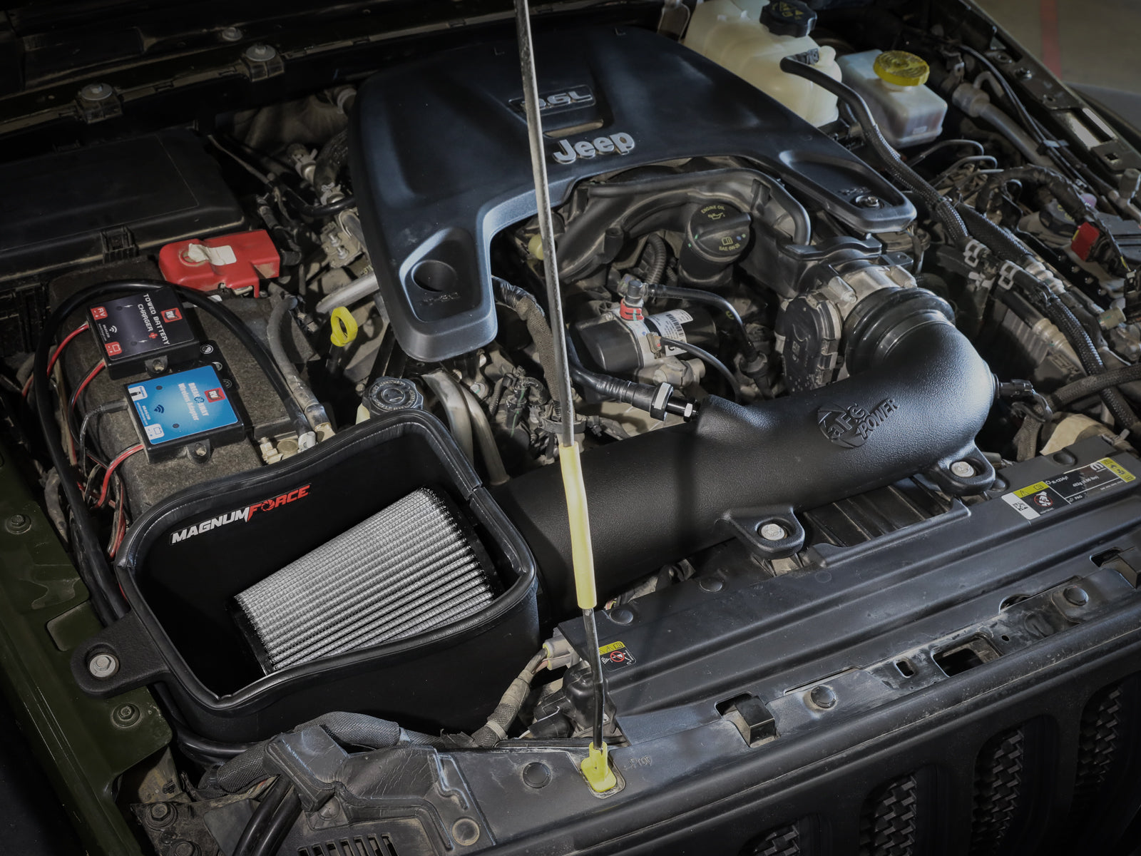 aFe Magnum FORCE Stage-2 Pro Dry S CAI Jeep Wrangler JL 18-23 V6-3.6L (54-13078D)