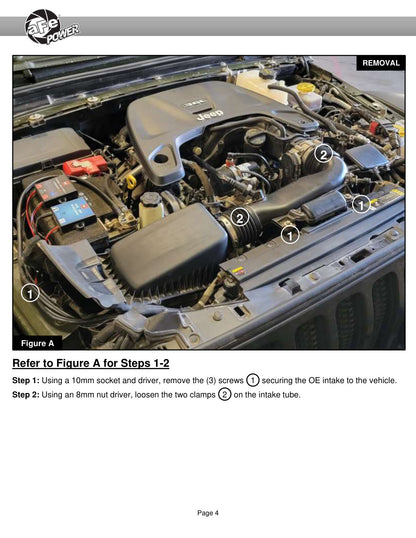 aFe Magnum FORCE Stage-2 Pro 5R Cold Air Intake System | Jeep Wrangler (JL) 18-23 V6-3.6L (54-13078R)