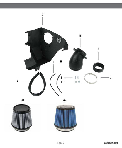 aFe Magnum FORCE Stage-2 Cold Air Intake | BMW 3-Series E46 (99-06) (54-20442) (SPF5420442)