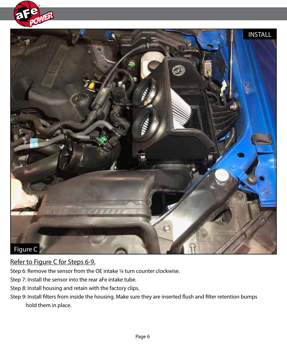 aFe Magnum FORCE Stage-2 Pro 5R Cold Air Intake | Ford F-150 V6 2.7L (15-17) (54-22642-B)