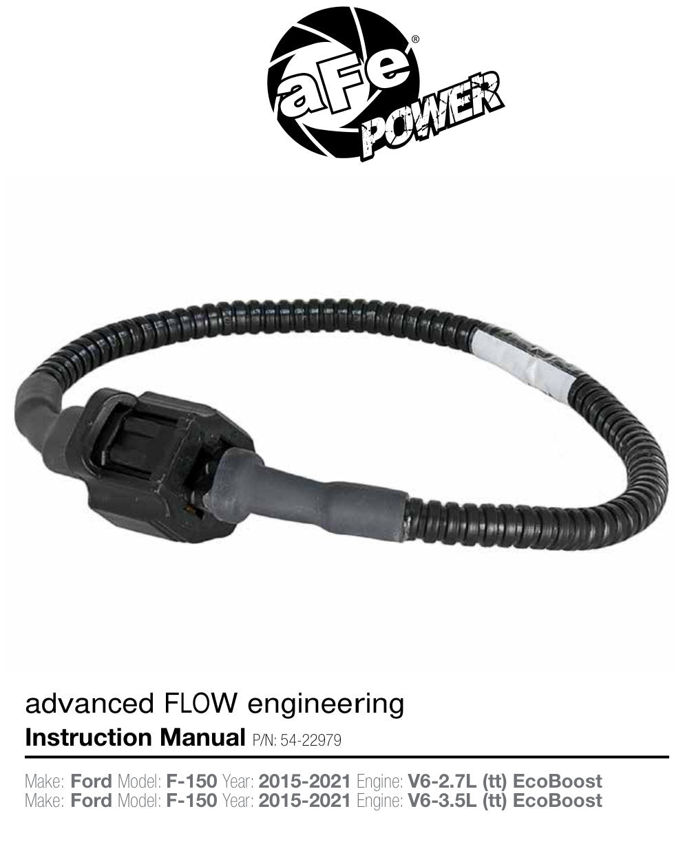 aFe Magnum FORCE 12in IAT Harness Extension | Ford F-150 V6 2.7L (18-19) (54-22979)