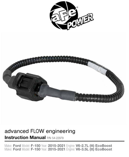 aFe Magnum FORCE 12in IAT Harness Extension | Ford F-150 V6 2.7L (18-19) (54-22979)