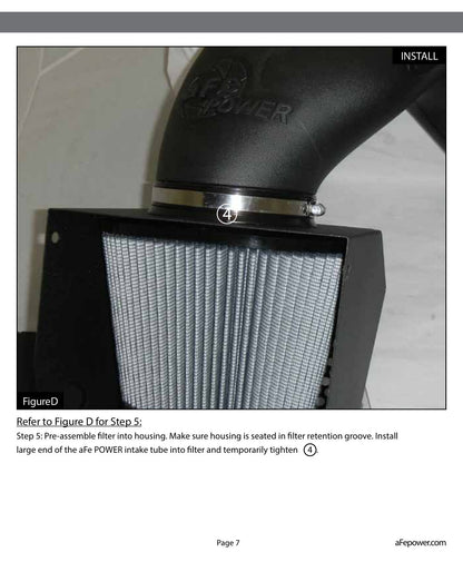 aFe MagnumFORCE Stage-2 Pro 5R Intake | Ram Diesel Trucks L6-6.7L (13-14) (54-32412)