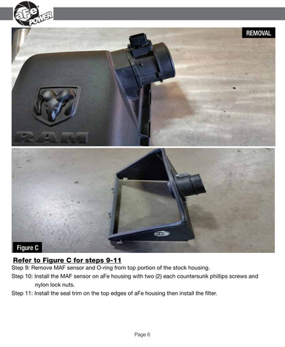 aFe MagnumFORCE XP Stage-2 PRO 5R Intake | Dodge RAM 1500 V6 3.0L EcoDiesel (14) (54-32572)