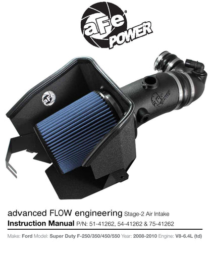 aFe MagnumFORCE Stage-2 Pro 5R CAI | Ford V8-6.4L Diesel (08-10) (54-41262)