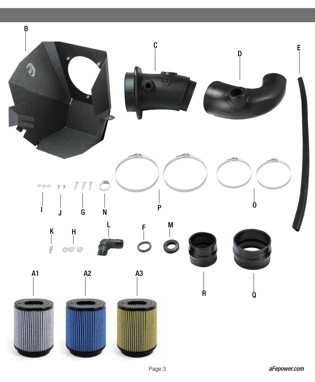 aFe MagnumFORCE Stage-2 Pro 5R CAI | Ford V8-6.4L Diesel (08-10) (54-41262)