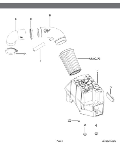 aFe Momentum ST Cold Air Intake Jeep XJ 4.0L (91-01) | I6 (54-46209) (SPF5446209)