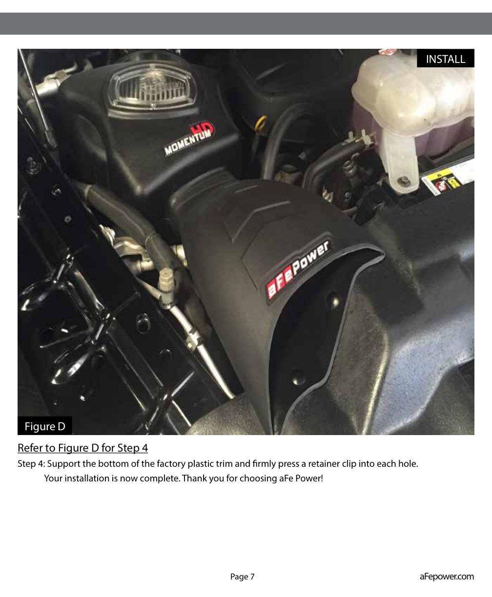 aFe Momentum HD Dynamic Air Scoop | RAM 1500 EcoDiesel V6 (14-16) (54-72006-S)