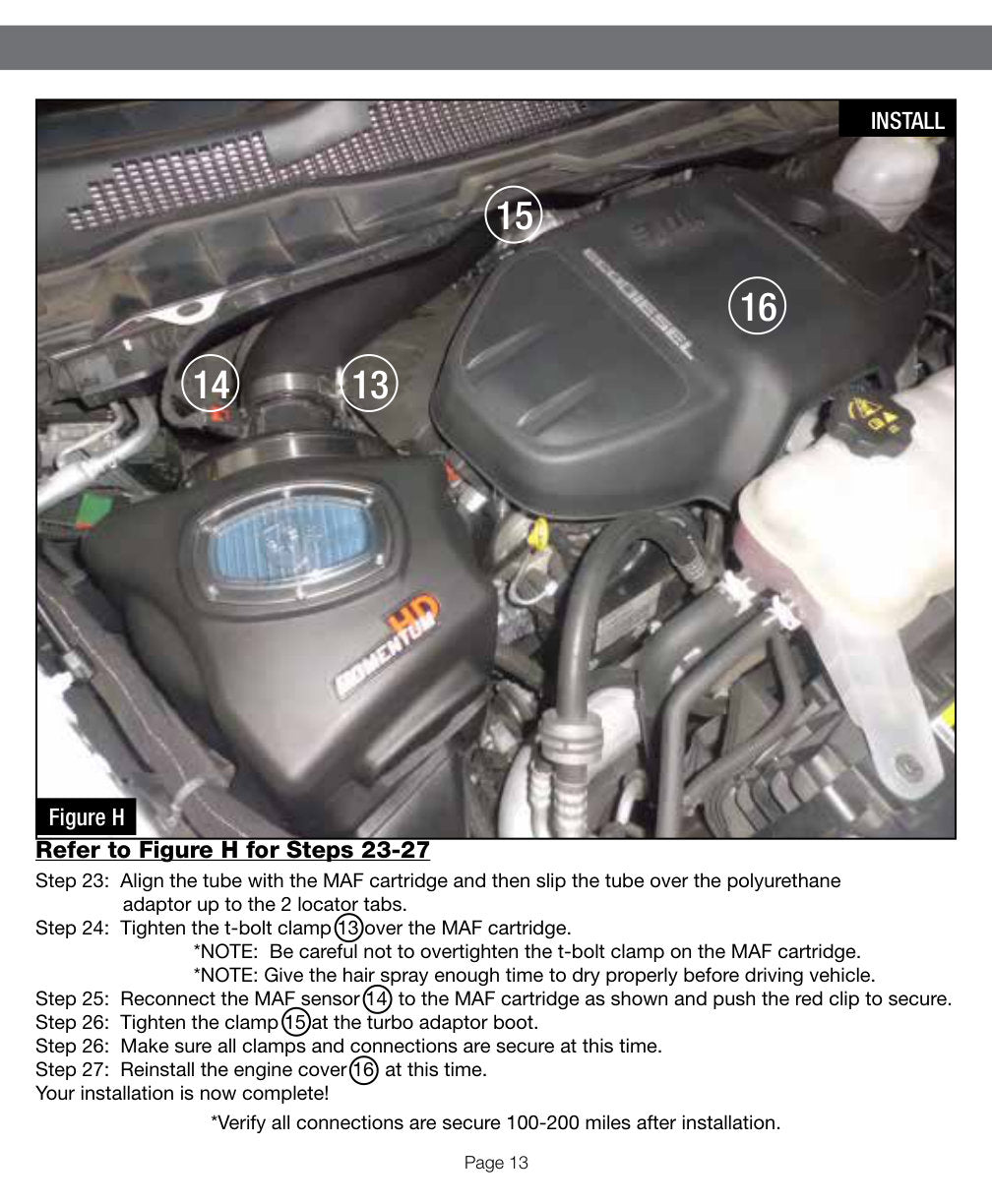 aFe HD AIS PRO 5R Intake | RAM 1500 EcoDiesel V6-3.0L 2014 (54-72006)