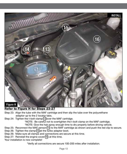 aFe HD AIS PRO 5R Intake | RAM 1500 EcoDiesel V6-3.0L 2014 (54-72006)