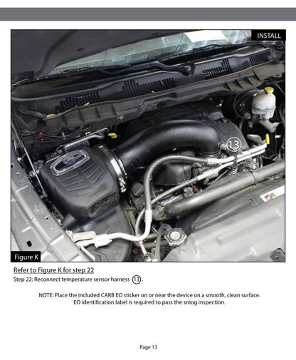 aFe Momentum GT 5R Stage-2 Si Cold Air Intake Dodge Ram 09-24 (54-72102)