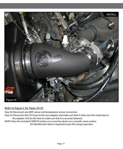 aFe Momentum GT Cold Air Intake System w/ Pro 5R Media | Ram 2500 6.4L Hemi (14-16) (54-72103)