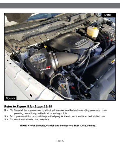 aFe Momentum GT Pro 5R Cold Air Intake | RAM 2500 Power Wagon V8-6.4L HEMI (17) (54-72104)