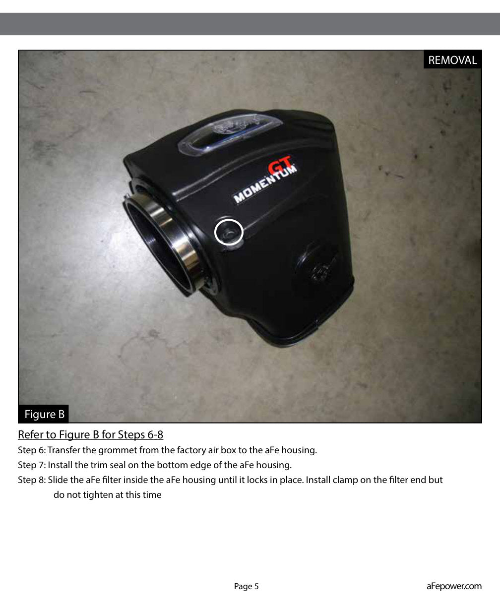 aFe Momentum GT Cold Air Intake w/ Pro 5R | Dodge Challenger/Charger V6 (11-15) (54-72201)