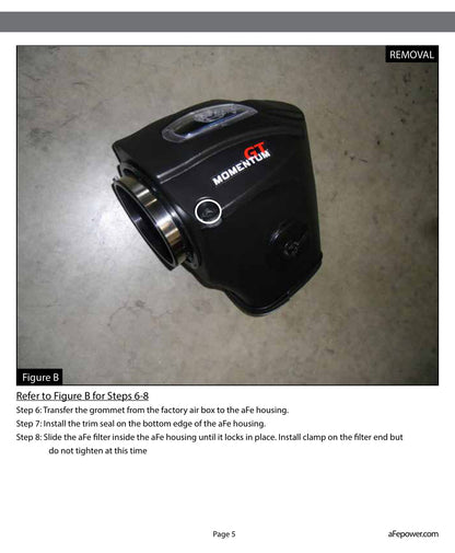 aFe Momentum GT Cold Air Intake w/ Pro 5R | Dodge Challenger/Charger V6 (11-15) (54-72201)