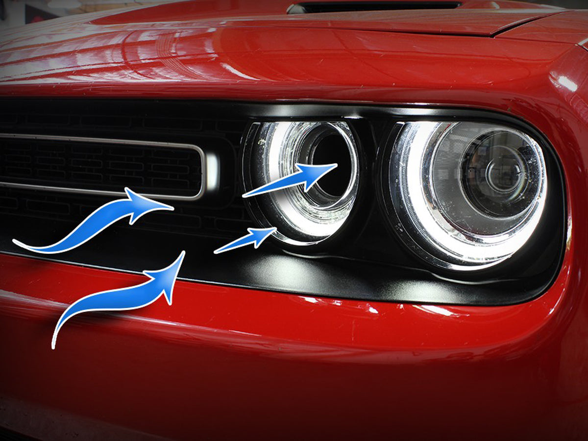 aFe Dynamic Air Scoop Blue | Dodge Challenger V6-3.6/V8-5.7/6.4L HEMI 2015 (54-72203-SL)
