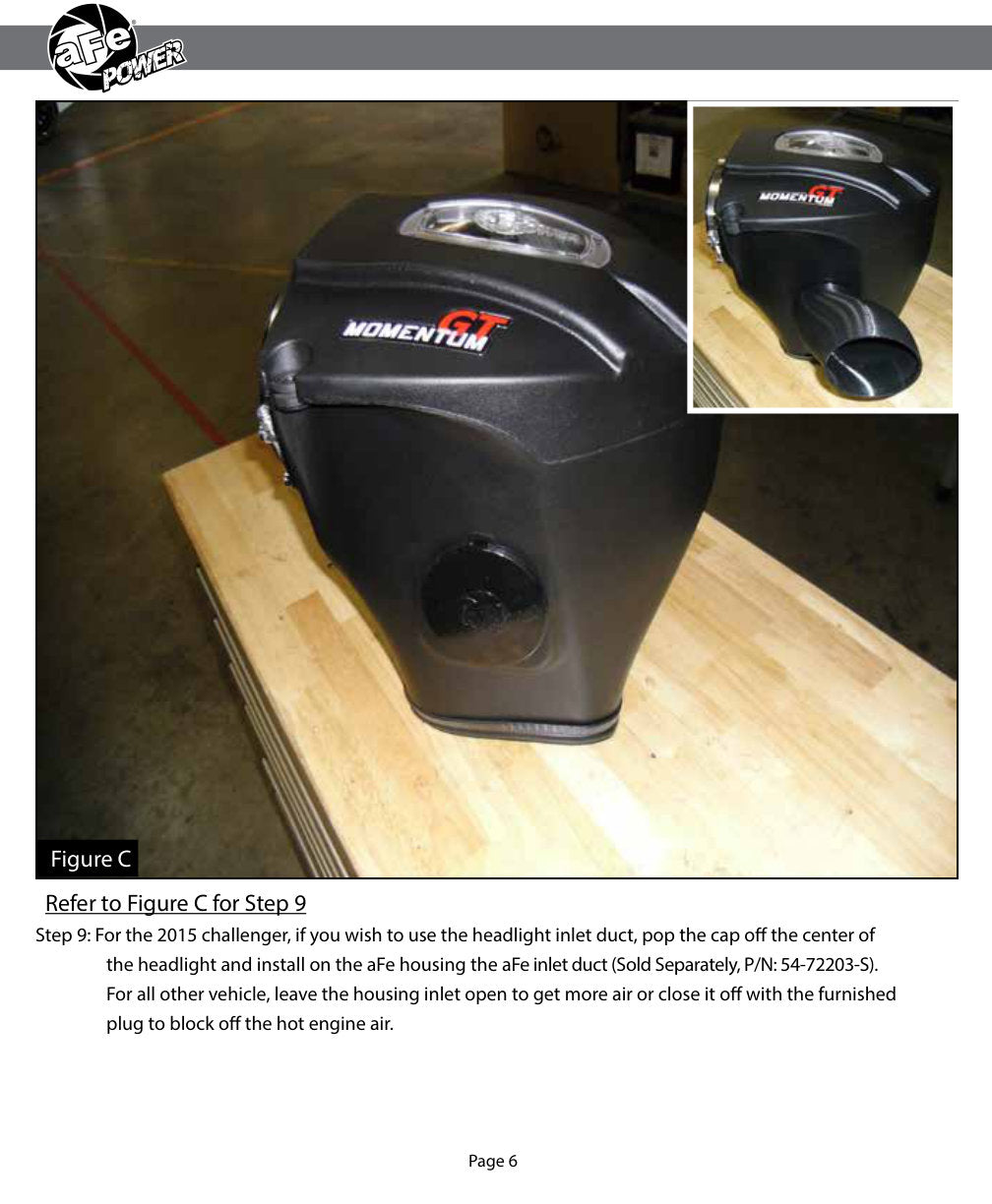 aFe Momentum GT Pro 5R Cold Air Intake Dodge V8-6.4L (11-16) (54-72203) | Chall/Charger/300 (11-23)