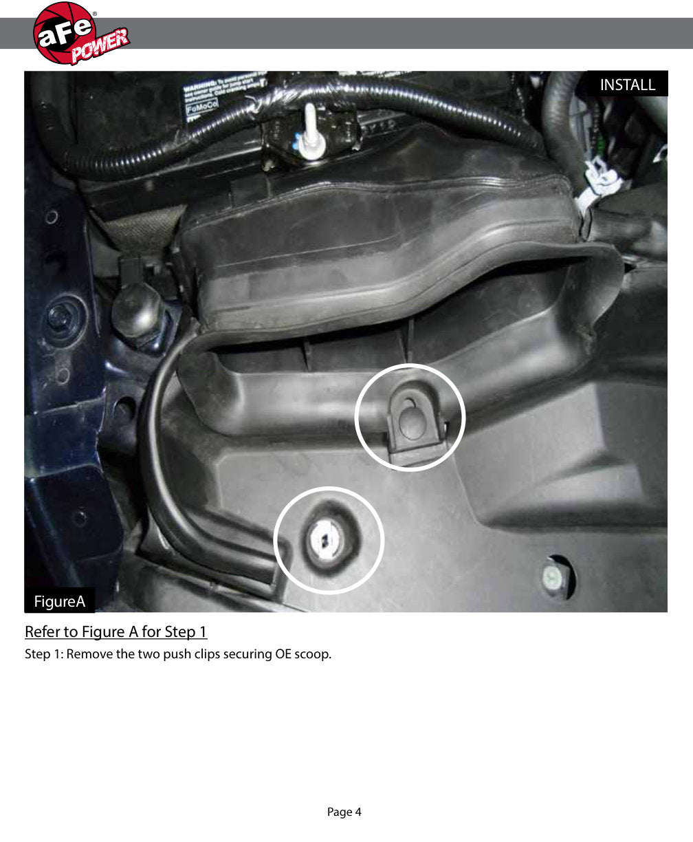 aFe Momentum HD Dynamic Air Scoop | Ford Diesel Trucks V8-6.7L (54-73006-S)