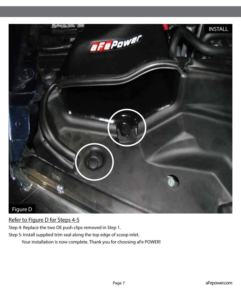 aFe Momentum HD Dynamic Air Scoop | Ford Diesel Trucks V8-6.7L (54-73006-S)