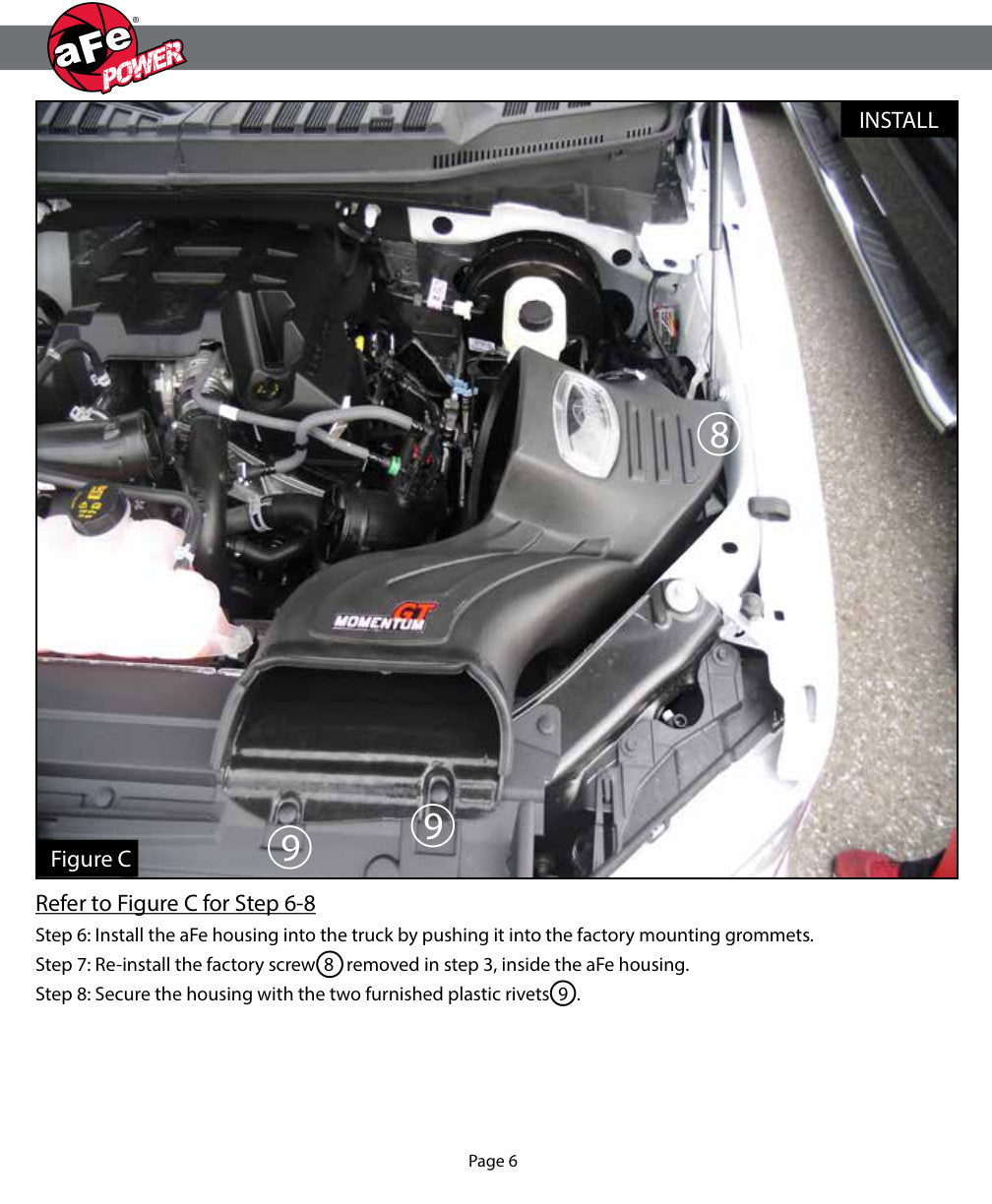 aFe Momentum GT Cold Air Intake | Ford F-150 EcoBoost V6 2.7L/3.5L (16) (54-73112-1)