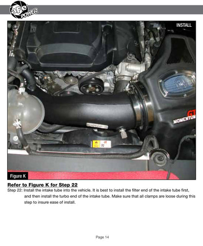 aFe Momentum GT Cold Air Intake System w/ Pro 5R Filter | Ford Mustang Ecoboost (15+) (54-73201)