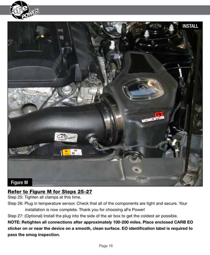 aFe Momentum GT Cold Air Intake System w/ Pro 5R Filter | Ford Mustang Ecoboost (15+) (54-73201)