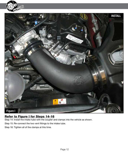 aFe Momentum GT AIS Pro 5R Cold Air Intake System | Ford Mustang V6-3.7L (15-17) (54-73202)