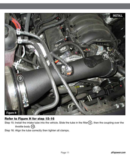 aFe Momentum GT Cold Air Intake w/ Pro 5R | GM Silverado HD/Sierra HD V8-6.0L (16) (54-74108)
