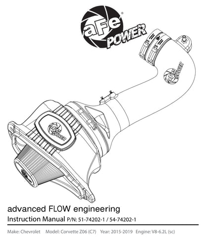 aFe Momentum Pro 5R Cold Air Intake System | Chevy Corvette Z06 V8-6.2L (15-17) (54-74202-1)