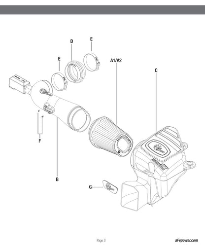 aFe Momentum GT Pro 5R Cold Air Intake | Chevrolet Camaro SS V8-6.2L (13-15) (54-74204)