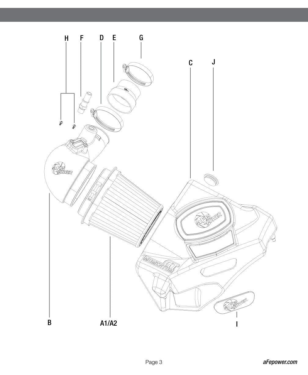 aFe Momentum GT Pro 5R Intake | Cadillac ATS 13-19 L4-2.0L (54-74209)