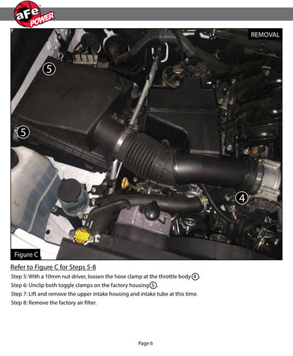 aFe Momentum GT Pro 5R Stage-2 Intake System | Toyota Tacoma V6 3.5L 2016 (54-76005)