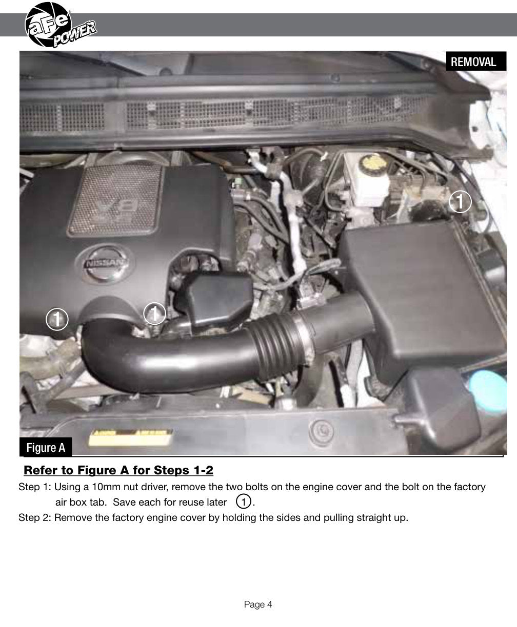 aFe Momentum GT Cold Air Intake System w/ Pro 5R Media | Nissan Titan V8 5.6L (04-13) (54-76101)